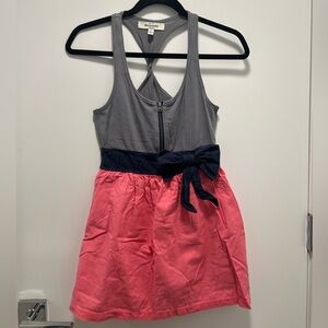 Abercrombie Kids Gray and Pink Casual Dress
